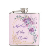 ウェディングマザー, 水彩ピンクゴールドフラワー フラスク (正面)