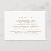 ウェディングミニマルレセプションエンクロージャカード エンクロージャーカード (正面)