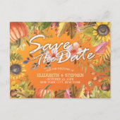 ウェディングメイプル紅葉カボチャ 案内ポストカード (正面)