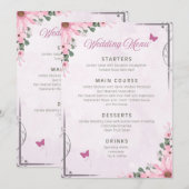 ウェディングメニュー セーブザデート (正面/裏面)