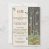 ウェディングメニュー ビクトリアンな夢とトンボ 招待状 (正面)