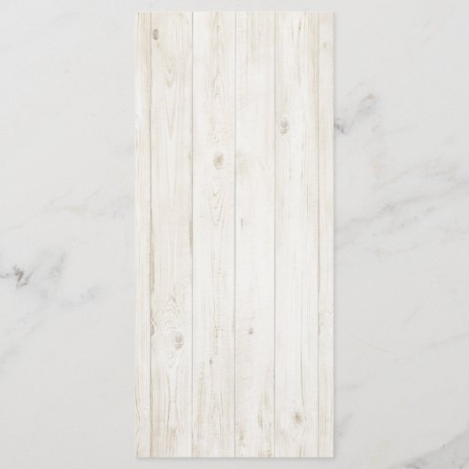 ウェディングメニュー 水彩ピンクの花 ラスティックウッド メニュー (裏面)