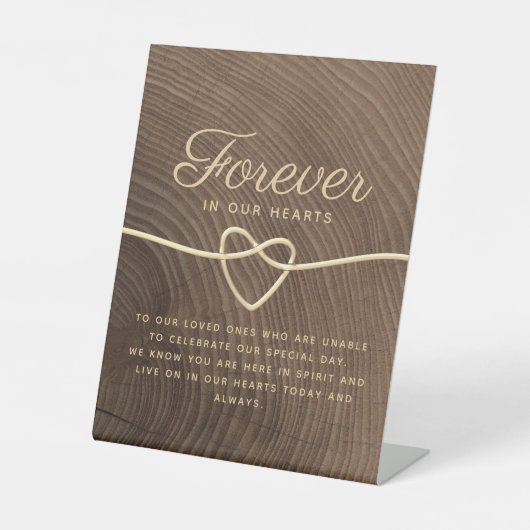 ウェディングメモリアルテーブルペデスタルサイン 台座サイン (正面)