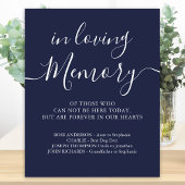 ウェディングメモリアル ネイビーブルー 愛する記憶の中で ポスター