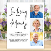 ウェディングメモリアル 3枚の写真を込めた愛の記憶をパーソナライズ ポスター