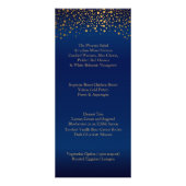 ウェディングモダンデイトレンディー金ゴールドドット – メニュー (裏面)