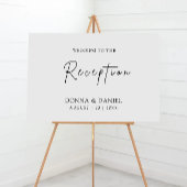 ウェディングモダンレセプションウェルカムサイン ポスター