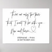 ウェディングモダンレセプションウェルカムサイン ポスター (正面)