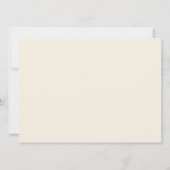 ウェディングモダンレセプションカード 招待状 (裏面)