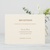 ウェディングモダンレセプションカード 招待状 (スタンド正面)