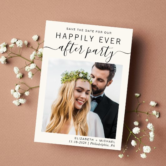 ウェディングモダンレセプションフォトクリーム セーブザデート