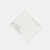 ウェディングモダンレセプション用ミニマリスト スタンダードカクテルナプキン (角)