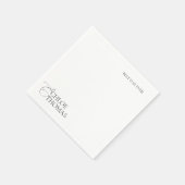 ウェディングモダンレセプション用ミニマリスト スタンダードカクテルナプキン (角)