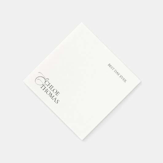 ウェディングモダンレセプション用ミニマリスト スタンダードカクテルナプキン (角)