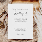 ウェディングモダン招待テンプレート 招待状