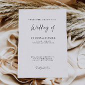 ウェディングモダン招待テンプレート 招待状