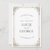 ウェディングモダン日付の保存 (正面)