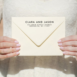 ウェディングモダン日付を保存する家族差出人住所 ラバースタンプ