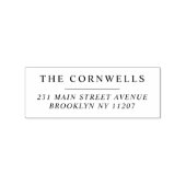 ウェディングモダン日付を保存する家族差出人住所 ラバースタンプ (インプリント)