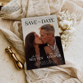 ウェディングモダン日付ムービーのポストカードを保存 セーブザデート