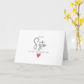 ウェディングモダン・デー・カードとシスター結婚・カード カード (黄色い花)