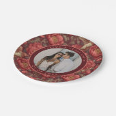 ウェディングユニークパーティーの牡丹プレート ペーパープレート (アングル)