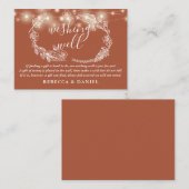 ウェディングライツテラコッタ結婚ズ エンクロージャーカード (正面/裏面)