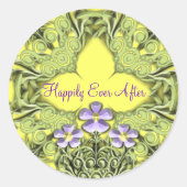 ウェディングラブ ハッピーエバーアフター ラウンドシール (正面)