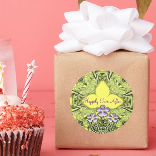 ウェディングラブ ハッピーエバーアフター ラウンドシール (パーティー)