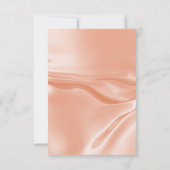 ウェディングランチョン ローズゴールド ブラッシュ サテン シルク 招待状 (裏面)