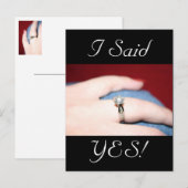 ウェディングリング 承諾 ポストカード (正面/裏面)