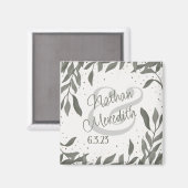 ウェディングリーフ シンプル エレガント モダン インスピリビティ マグネット (正面/裏面)