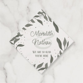 ウェディングリーフ シンプル モダン おしゃれ インスピリビティ フェイバータグ