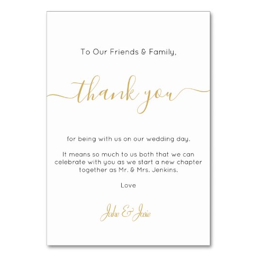 ウェディングレシ感謝していョンユテーブルのカード テーブルナンバー (正面)