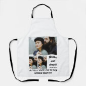 ウェディングレセプショカスタムン3フォトコラージュ エプロン (正面)