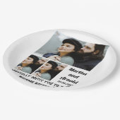 ウェディングレセプショカスタムン3フォトコラージュ ペーパープレート (アングル)