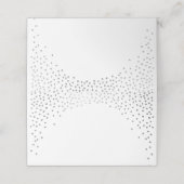 ウェディングレセプションかわいい素朴なミニシルバー紙吹雪 プレイスカード (外部開封)