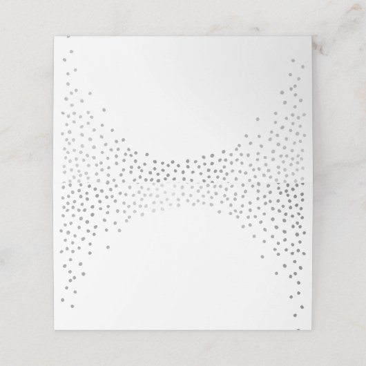 ウェディングレセプションかわいい素朴なミニシルバー紙吹雪 プレイスカード (外部開封)