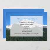 ウェディングレセプションのみ招待状- – 山 招待状 (正面/裏面)