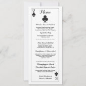 ウェディングレセプションの遊戯カード エースオブクラブ 招待状 (正面)