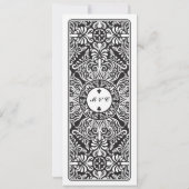 ウェディングレセプションの遊戯カード エース オブ クラブ 招待状 (裏面)