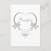 ウェディングレセプションエンクロージャカードシルバートンフライ エンクロージャーカード (正面)