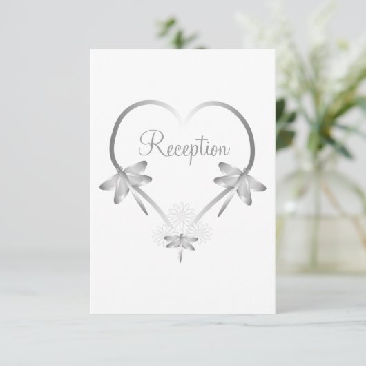 ウェディングレセプションエンクロージャカードシルバートンフライ エンクロージャーカード (スタンド正面)