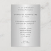 ウェディングレセプションエンクロージャカードシルバーハート エンクロージャーカード (裏面)