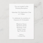 ウェディングレセプションエンクロージャカードシルバーハート エンクロージャーカード (裏面)