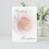 ウェディングレセプションエンクロージャカードピーチローズブド エンクロージャーカード (スタンド正面)