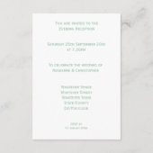 ウェディングレセプションエンクロージャカード エンクロージャーカード (裏面)