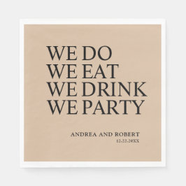 ウェディングレセプションカクテル スタンダードランチョンナプキン