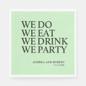 ウェディングレセプションカクテル スタンダードランチョンナプキン (正面)