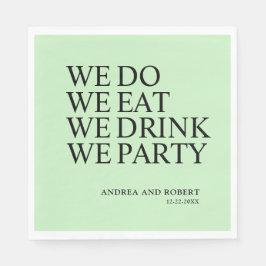 ウェディングレセプションカクテル スタンダードランチョンナプキン